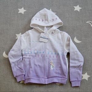 Frozen II Elsa Purple Hoodie Size 6